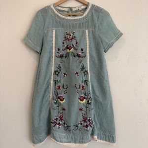 Umgee blue boho dress size M